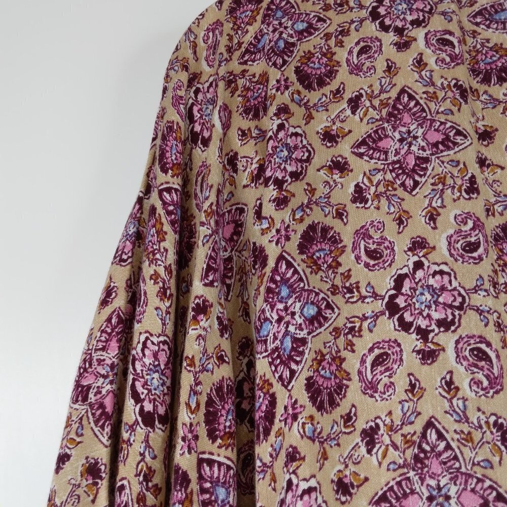 Billabong Paisley Floral Printed Tunic Dress Size M - Picture 11 of 12